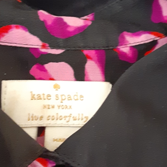 Kate Spade button down blouse 34 in bust or sz 4 - Picture 2 of 5